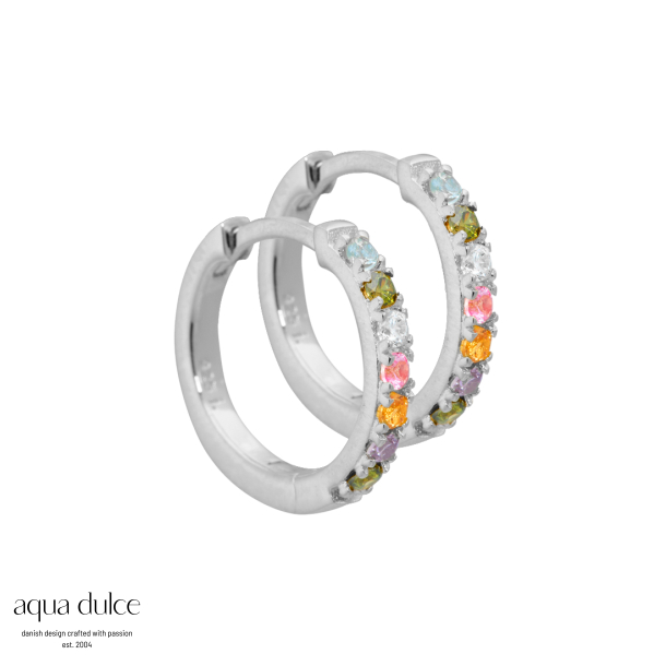 ELINA PASTEL HOOP | SILVER