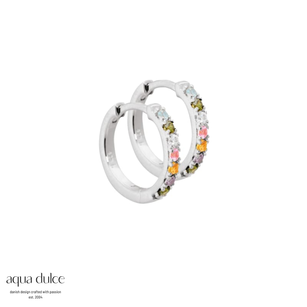 ELINA PASTEL HOOP | SILVER