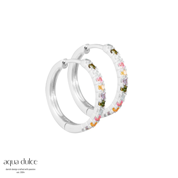 ELINA PASTEL HOOP | SILVER