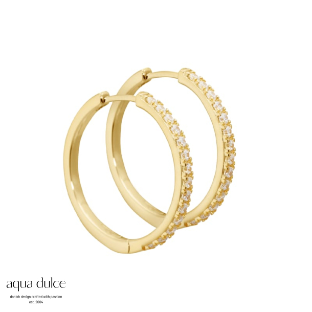 DARLING HOOP 25 MM. | GOLDEN