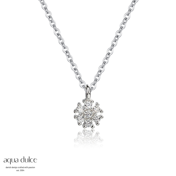 FLOWER NECKLACE | SILVER
