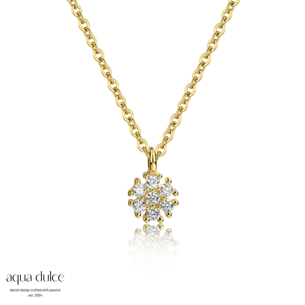 FLOWER NECKLACE | GOLDEN