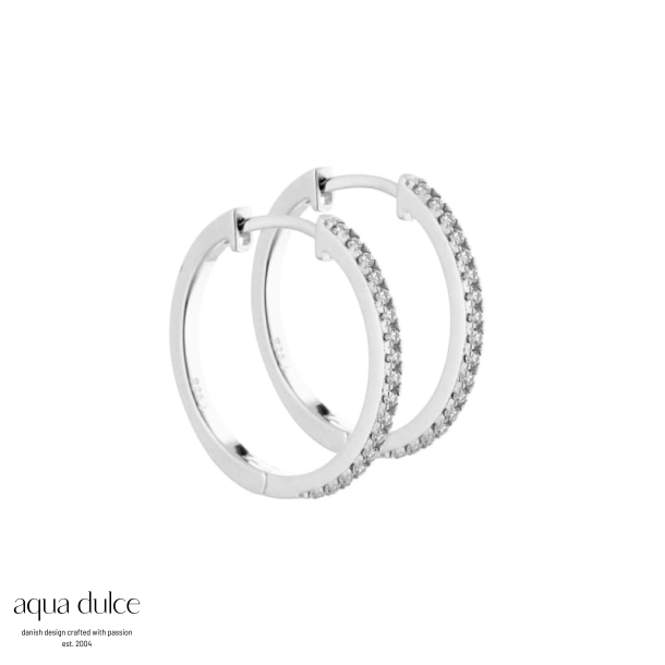 RAYA HOOP 20 MM. | SILVER