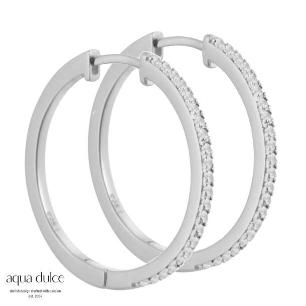 RAYA HOOP 25 MM. | SILVER