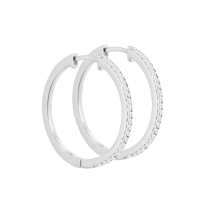 RAYA HOOP 25 MM. | SILVER