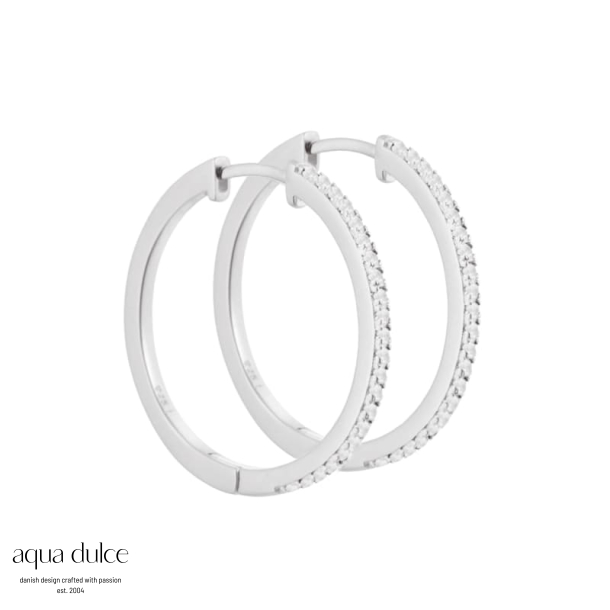 RAYA HOOP 25 MM. | SILVER