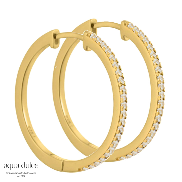 RAYA HOOP 25 MM. | GOLDEN
