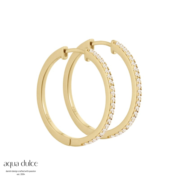 RAYA HOOP 25 MM. | GOLDEN