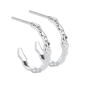 *MILA HOOP 15 MM | SILVER