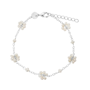 *DAISY PEARL BRACELET | SILVER