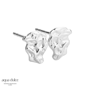 SMALL WAVE EARSTUD | SILVER