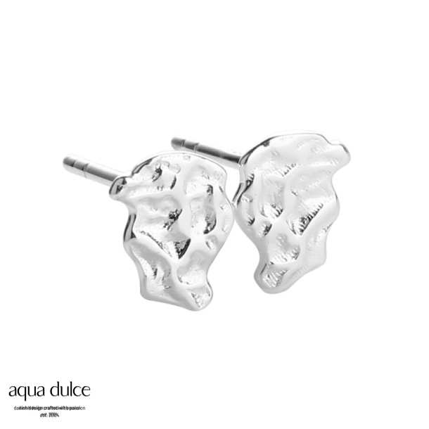 SMALL WAVE EARSTUD | SILVER