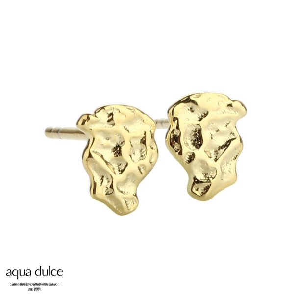 SMALL WAVE EARSTUD | GOLDEN
