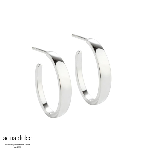 BB HOOP SHINY SMALL | SILVER