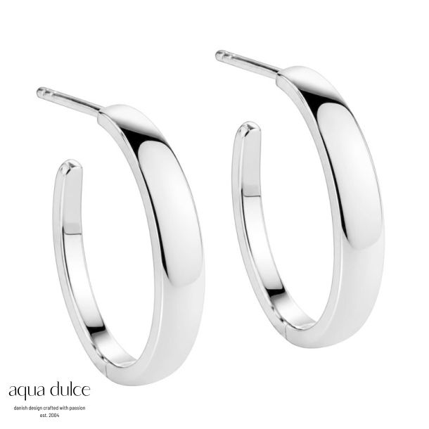 BB HOOP SHINY SMALL 20 MM | SILVER