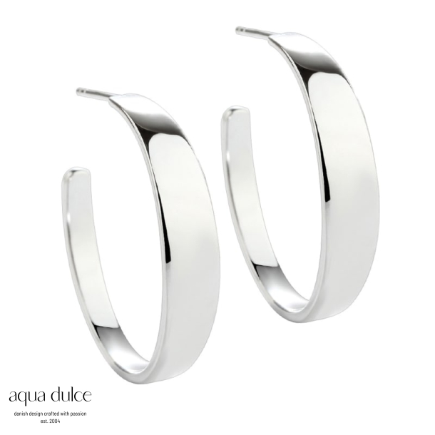 BB HOOP SHINY BIG | SILVER