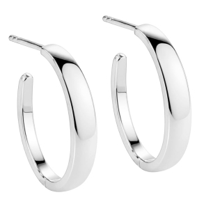 BB HOOP SHINY BIG 30 MM | SILVER