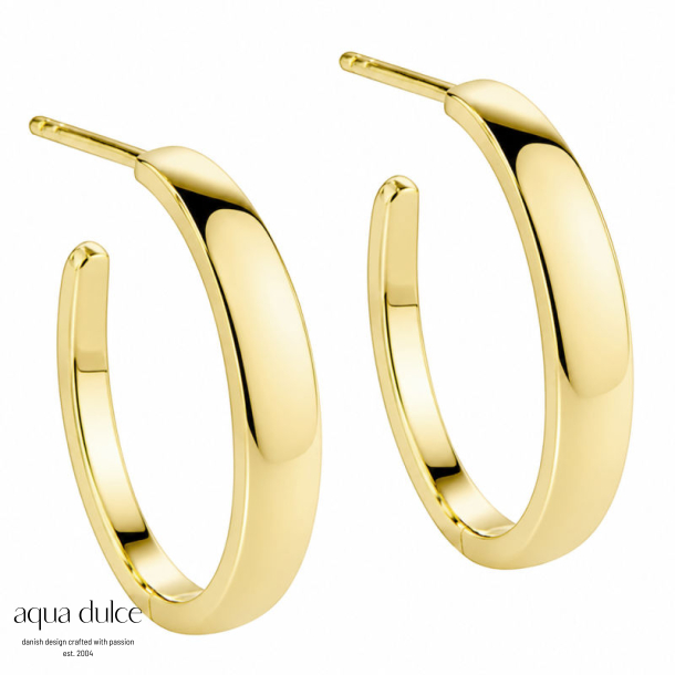 BB HOOP SHINY BIG 30 MM | GOLDEN