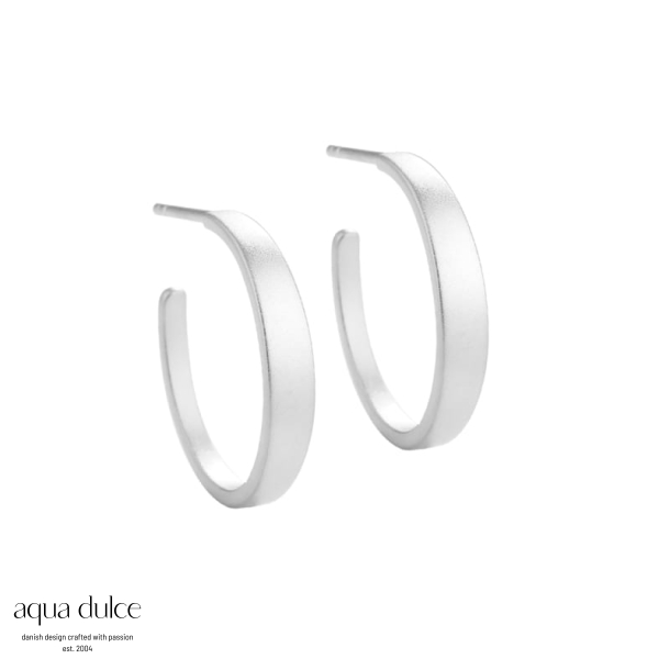 BB HOOP SAND SMALL | SILVER