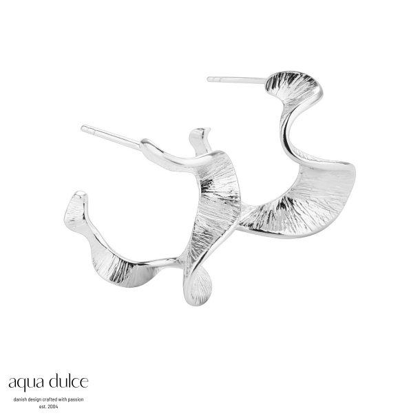 RHUMBA MEDIUM HOOP | SILVER