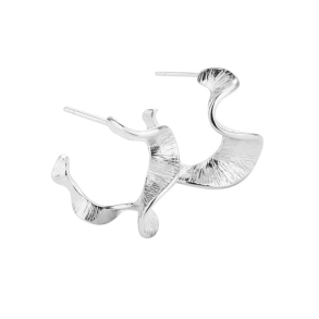 RHUMBA MEDIUM HOOP | SILVER