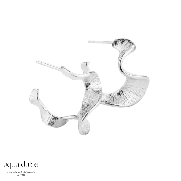 RHUMBA MEDIUM HOOP | SILVER