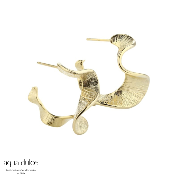 RHUMBA MEDIUM HOOP | GOLDEN