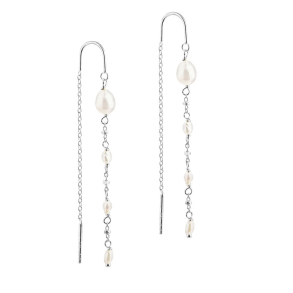 *RICE DOT EARTHREAD | SILVER