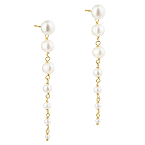 GHITA LONG EARRING | GOLDEN