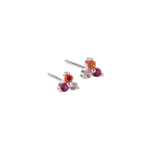GUNNVA PINK EARSTUD | SILVER