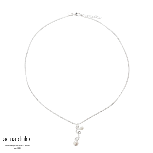SWIRL LOVE NECKLACE | SILVER