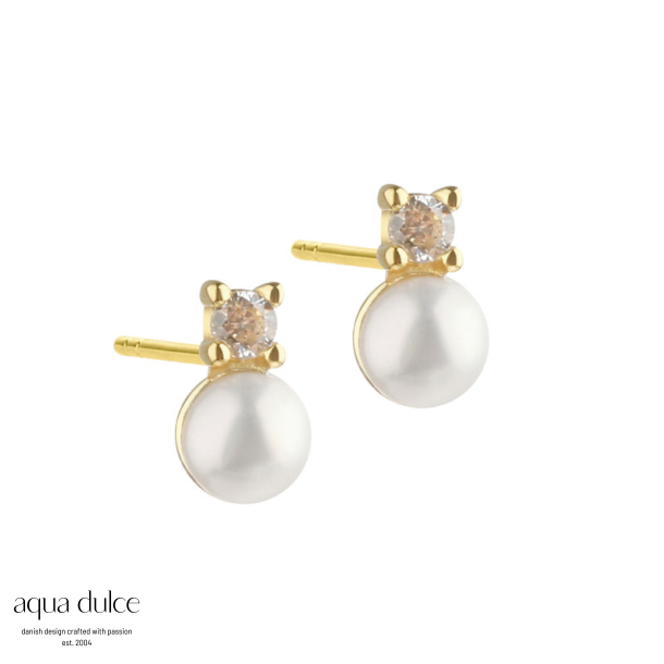 DARLING BUBBELS EARSTUD | GOLDEN