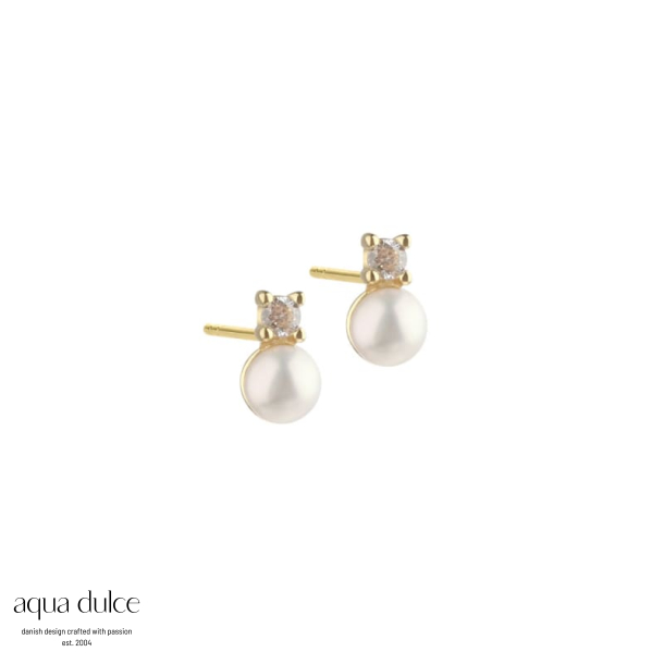 DARLING BUBBELS EARSTUD | GOLDEN