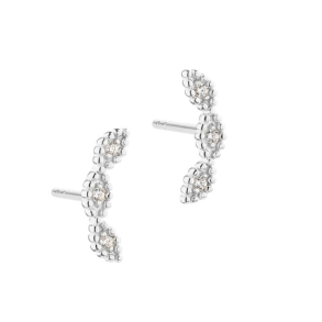 *FLOWERS UP THE EAR | SILVER