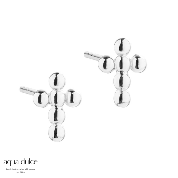 NEW CROSS EARSTUD | SILVER