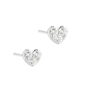 TINY HEART EARSTUD | SILVER