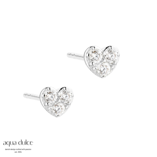 TINY HEART EARSTUD | SILVER