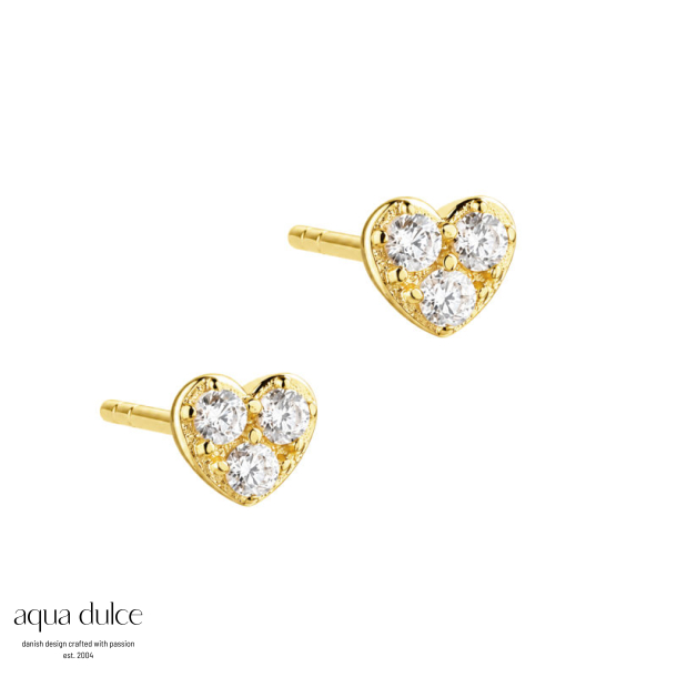 TINY HEART EARSTUD | GOLDEN