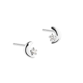DARLING MOON EARSTUD | SILVER