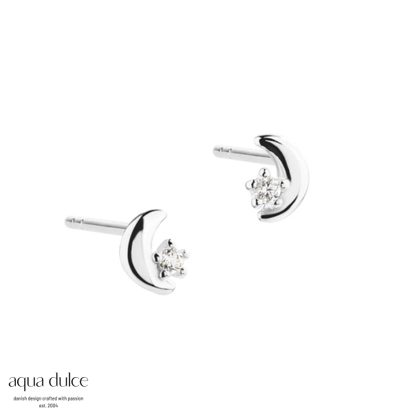 DARLING MOON EARSTUD | SILVER