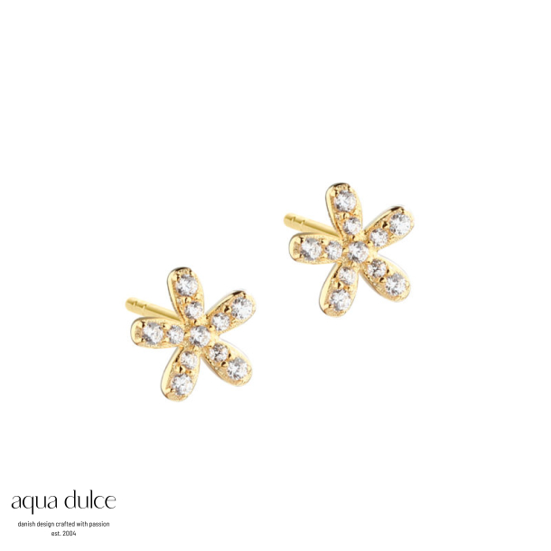 DARLING FLOWER EARSTUD | GOLDEN