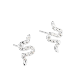 *DARLING SNAKE EARSTUD | SILVER