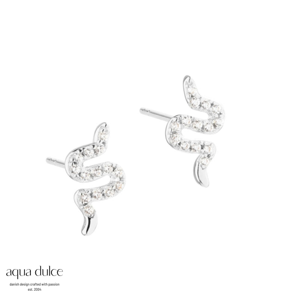 *DARLING SNAKE EARSTUD | SILVER