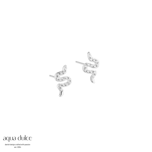 *DARLING SNAKE EARSTUD | SILVER