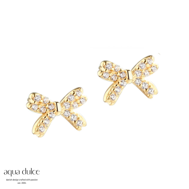 DARLING BOW EARSTUD | GOLDEN