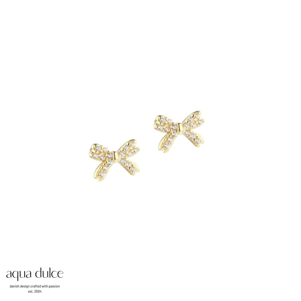 DARLING BOW  EARSTUD | GOLDEN