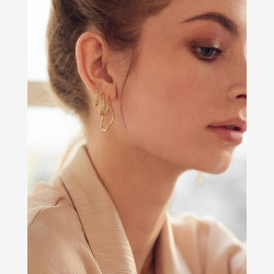 *CURLY HOOP | SILVER