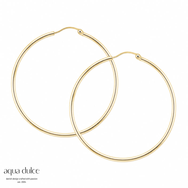 *ANA HOOP MEDIUM 30 MM | GOLDEN