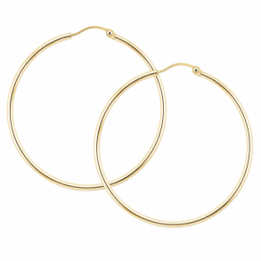 *ANA HOOP LARGE 40 MM | GOLDEN