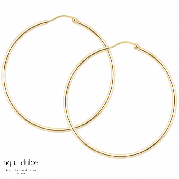 ANA HOOP X LARGE 50 MM | GOLDEN